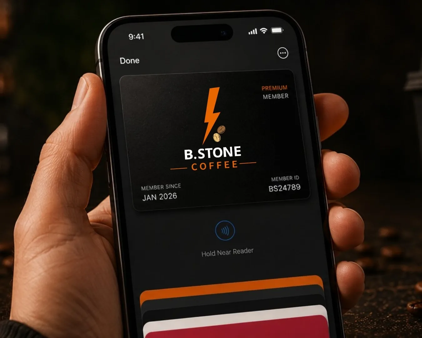 B.Stone Coffee Membership Card